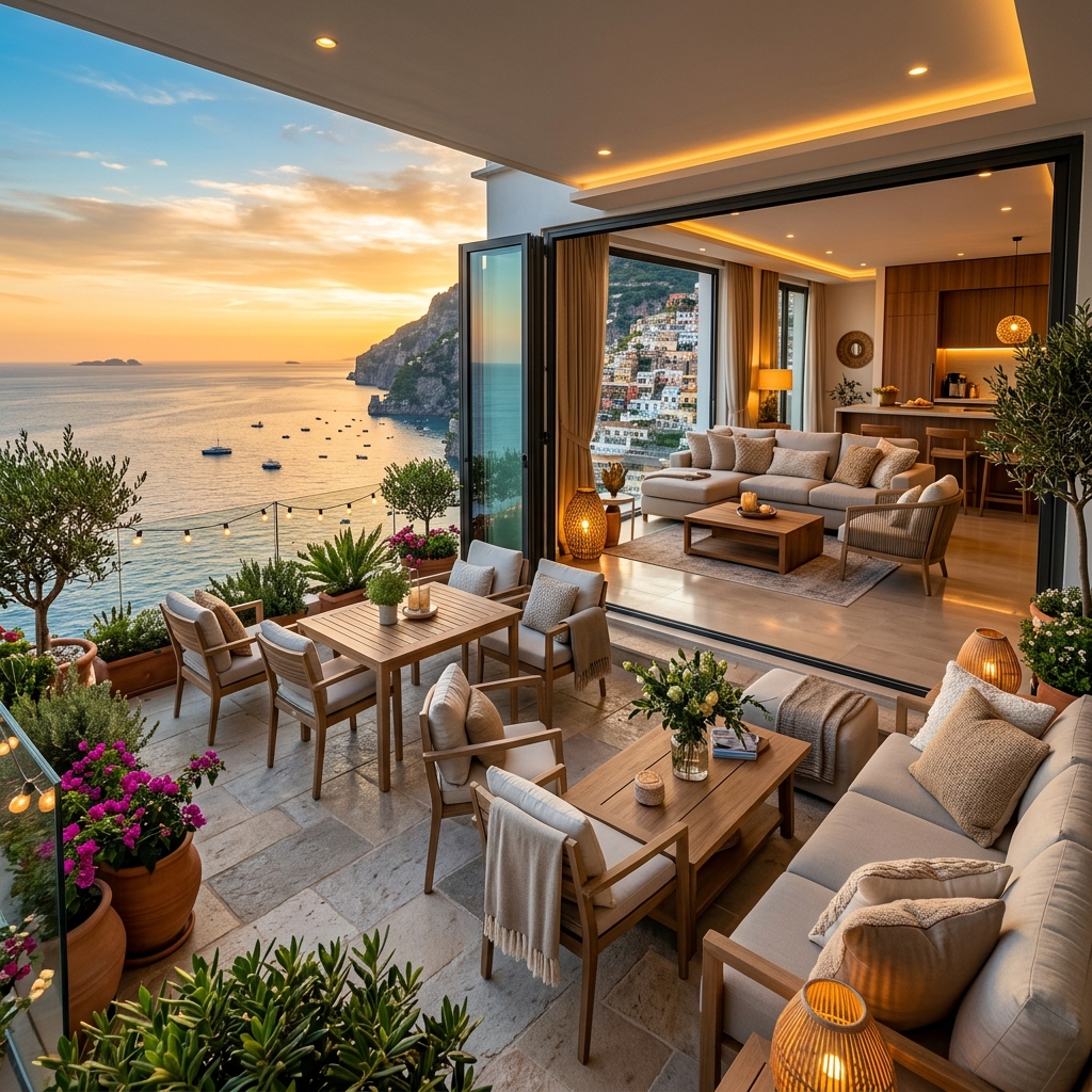 Piso turístico de lujo con terraza y vistas al mar